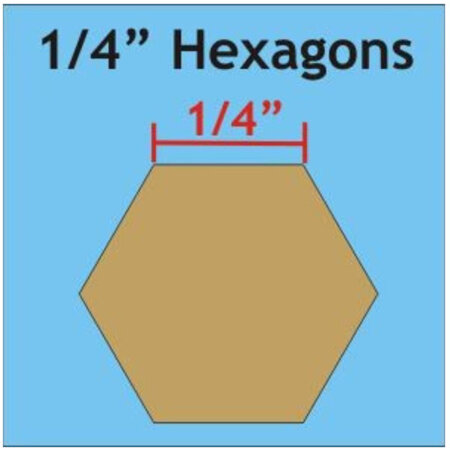 0.25" Hexagons by Paper Pieces