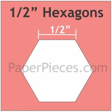 0.5" Hexagons by Paper Pieces