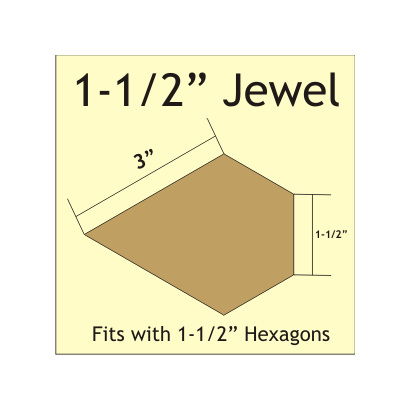 1 1/2 " Jewel  - 264 Pieces