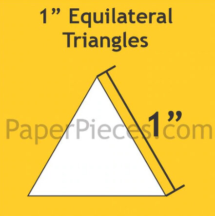 1" Acrylic Triangle Template with 3/8" Seam Allowance