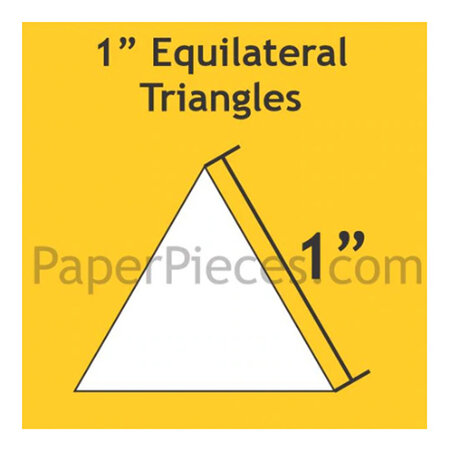 1" Equilateral Triangle by Paper Pieces