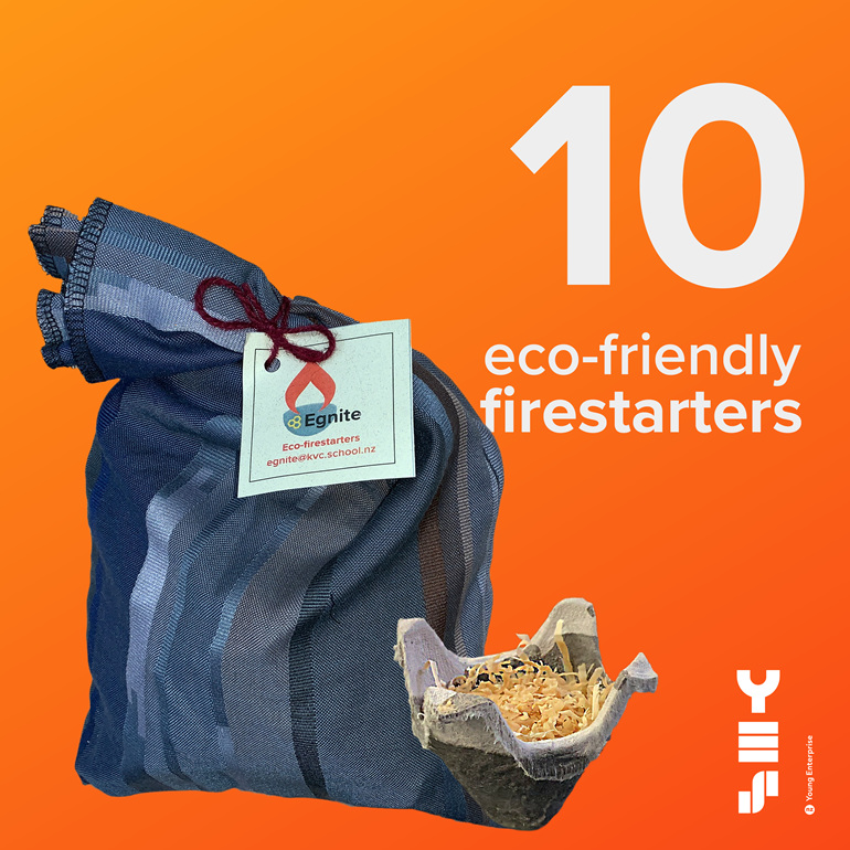 10 pack of Egnite eco-friendly firestarters