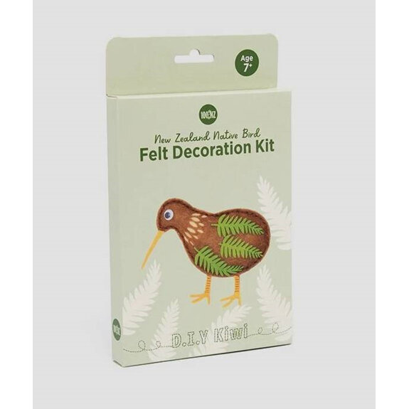 100% NZ Felt Native Bird Decoration Kit DIY Kiwi