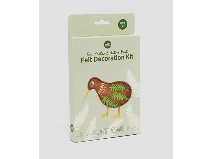100% NZ Felt Native Bird Decoration Kit DIY Kiwi kiwiana aotearoa