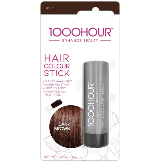 1000 Hour Hair Colour Stick Dark Brown 14g