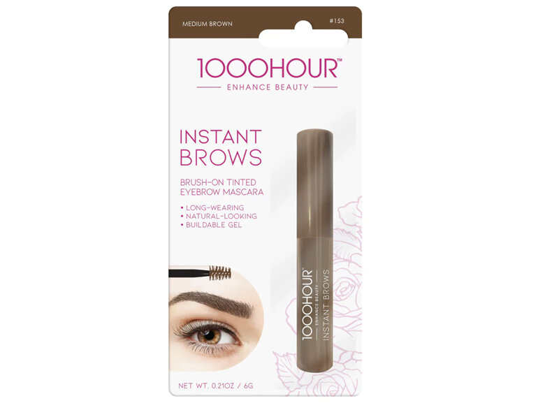 1000 Hr Instant Brows Brush-On Tinted Brow Mascara Medium Brown