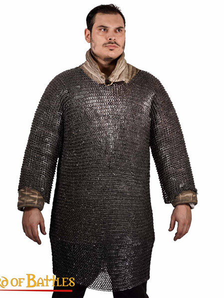 10th - 14th Century Maille Hauberk with Full Sleeves