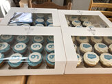 12 Cupcakes with logo