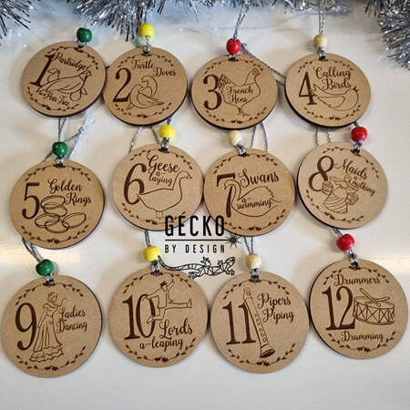 12 Days of Christmas Ornaments