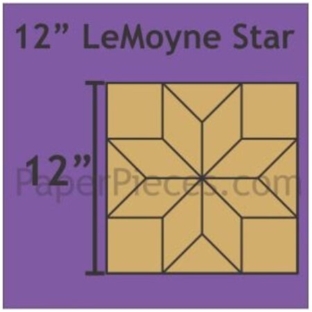 12" LeMoyne Stars by Paper Pieces