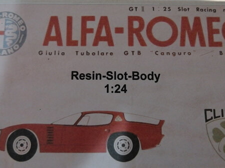 1/24 Alfa Romeo Canguro 1964 Resin Body