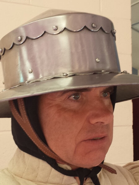 13th Century - 15th Century Kettle Helmet with Conical Top