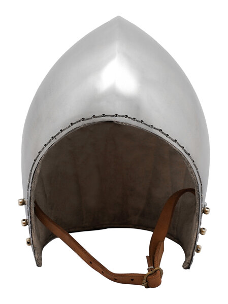14th Century Open Faced Bascinet Helmet
