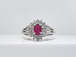 18ct Ruby and White Gold Ring