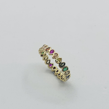 18K French Gold Rainbow Ring