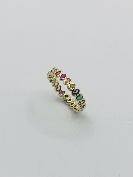 18K French Gold Rainbow Ring
