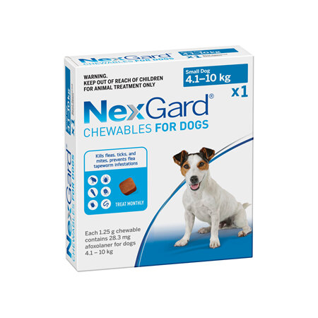 1pk NEXGARD chew for dogs 4.1-10 kg