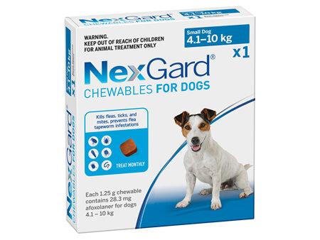 1pk NEXGARD chew for dogs 4.1-10 kg