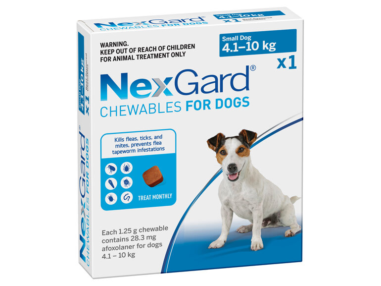 1pk NEXGARD chew for dogs 4.1-10 kg