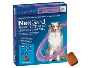 1pk NEXGARD SPECTRA chew for dogs 15.1-30 kg