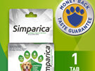 1pk Simparica Chew for Dogs 20 to 40kg treats fleas, ticks & mites