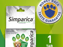 1pk Simparica Chew for Dogs 20 to 40kg treats fleas, ticks & mites