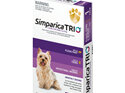 1pk Simparica Trio Extra Small 2.6kg - 5.0kg