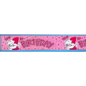 1st Birthday Banner - Pink Kitten