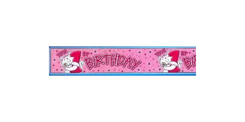 1st Birthday Banner - Pink Kitten