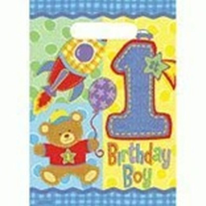 1st Birthday Teddy Loot Bags - Birthday Boy