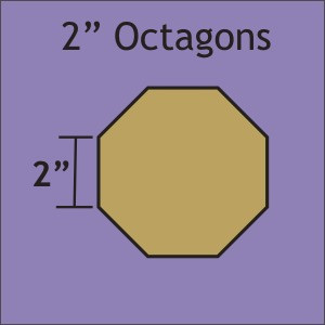2" Octogon Paper Pieces