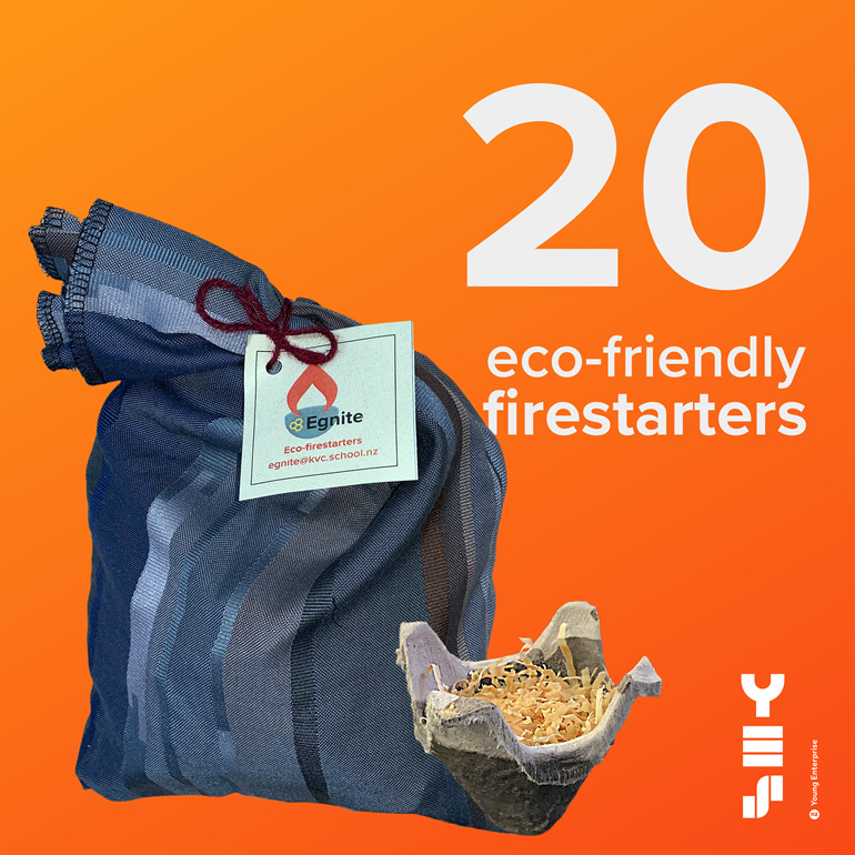 20 pack of Egnite eco-friendly firestarters