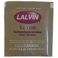 20 x Lalvin K1V-1116 Winemaking Yeasts 5g