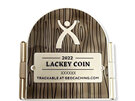 2022 Lackey Geocoin and Tag Set - Satin Silver