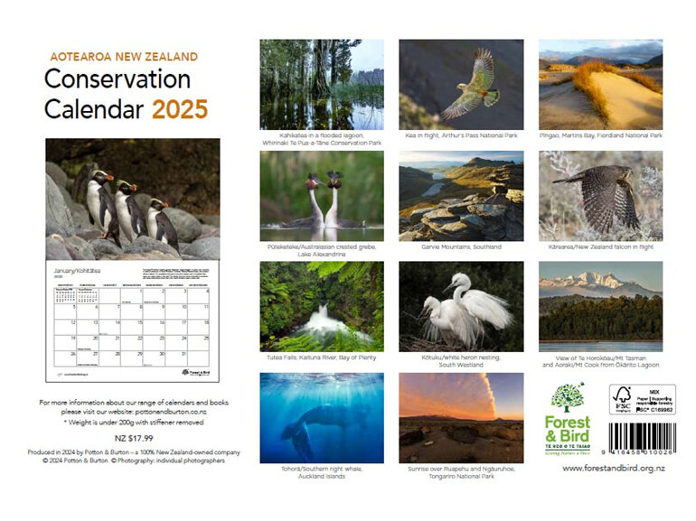 2025 Conservation calendar