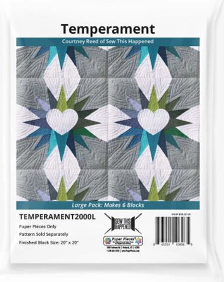 20in Temperament Block Large Pack 6 Blocks by Courtney Reid