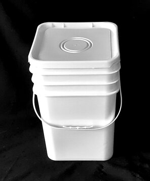 20L Square Buckets with Gasket Lids