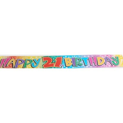 21st Birthday Foil Banner