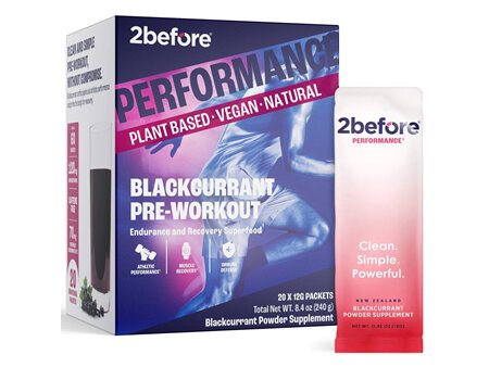 2before Performance Blackcurrant Pre-Workout - Caffeine Free