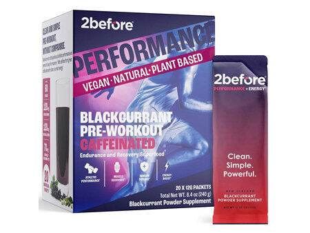 2before Performance Blackcurrant Pre Workout -  Caffeinated