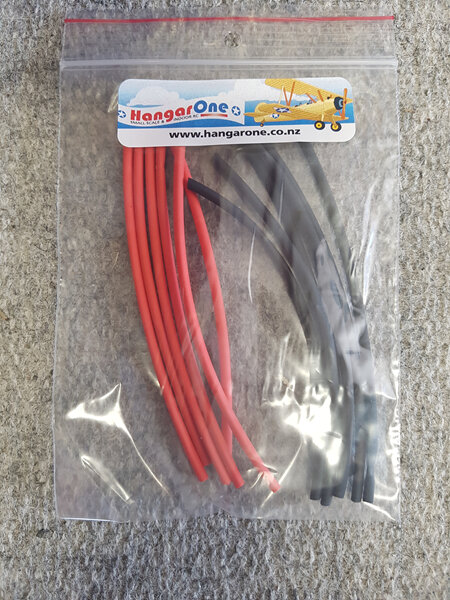 2mm Heat Shrink Tubing -Red / Black (6 PC of each) 100mm