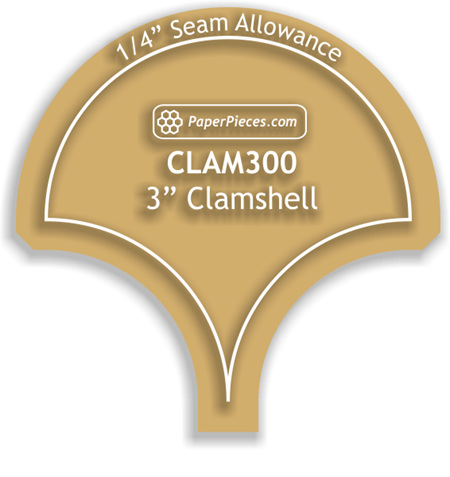 3" Clamshell Acrylic Template CLAM300-038