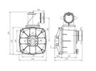 3" fresh water pump for a 20mm keyway shaft engine