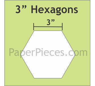 3" Hexagon by Paper Pieces