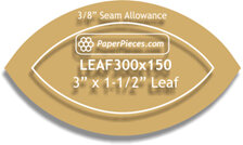3" x 1-1/2" Leafs Paper Pieces 252 Pack