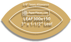 3" x 1-1/2" Leafs Paper Pieces 252 Pack