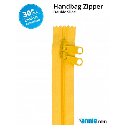 30" Double Slide Handbag Zip - Dandelion
