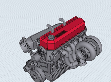 3D Resin Printed Engines