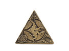 3D Trifecta Geocoin- Antique Bronze