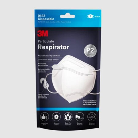 3M 9123 P2 Respirator Mask 1Pk